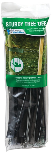 Gardener's Blue Ribbon T019B Sturdy Tree Tie, 10 in L, Rubber [SKU: ORG2729135]