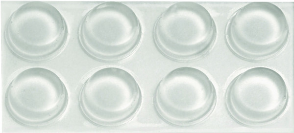 HILLMAN 50660 Furniture Bumper Pad, 1/2 in, Rubber, Clear [SKU: ORG7743461]