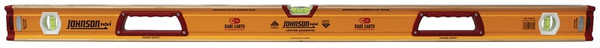 Johnson 1718-4800 Box Level, 48 in L, 3-Vial, Magnetic, Aluminum, Yellow [SKU: ORG7117773]
