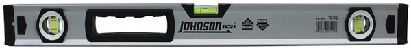 Johnson 1741-2400 Box Level, 24 in L, 3-Vial, Non-Magnetic, Aluminum, Yellow [SKU: ORG7117781]