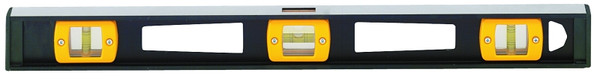 Johnson 3748 I-Beam Level, 48 in L, 3-Vial, 2-Hang Hole, Non-Magnetic, Aluminum, Black [SKU: ORG6527345]