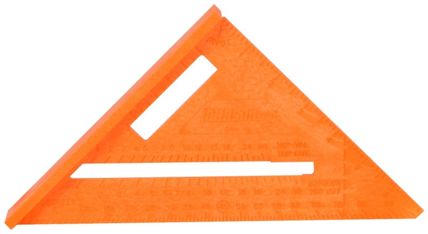Johnson Structo-Cast Series RAS-70B-ORAN Rafter Square, Plastic, 7 in L [SKU: ORG1271196]