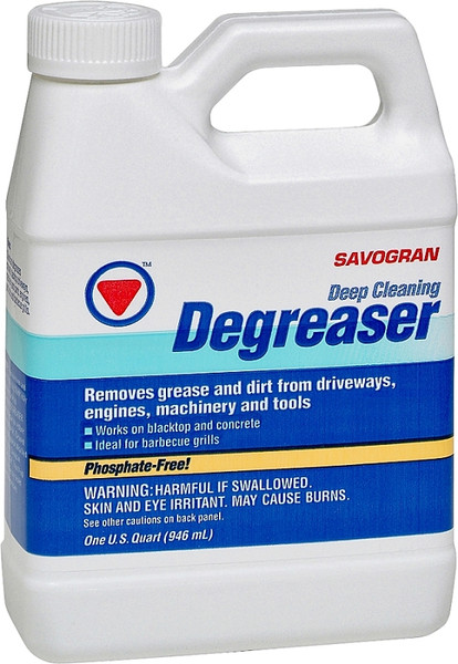 SAVOGRAN 10732 Heavy-Duty Cleaner, Liquid, Clear Yellow, 1 qt, Can [SKU: ORG8836199]