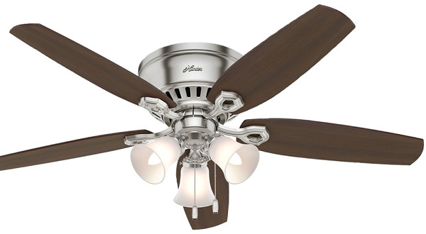 Hunter 53328 Ceiling Fan, 5-Blade, Brazilian Cherry/Harvest Mahogany Blade, 52 in Sweep, 3-Speed, With Lights: Yes [SKU: ORG2304087]