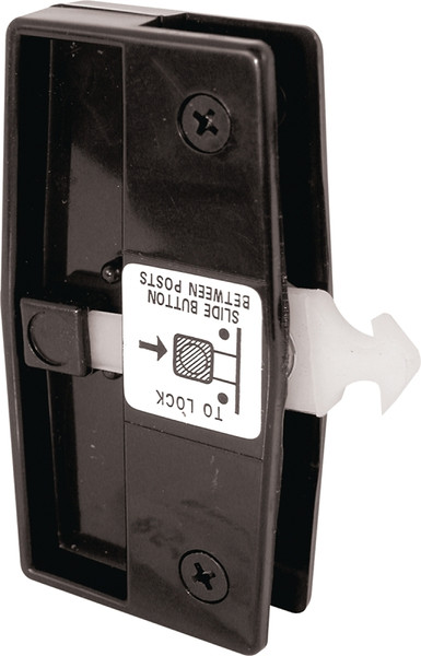 Prime-Line A 165 Door Latch and Pull, Plastic/Steel, Black [SKU: ORG6593354]
