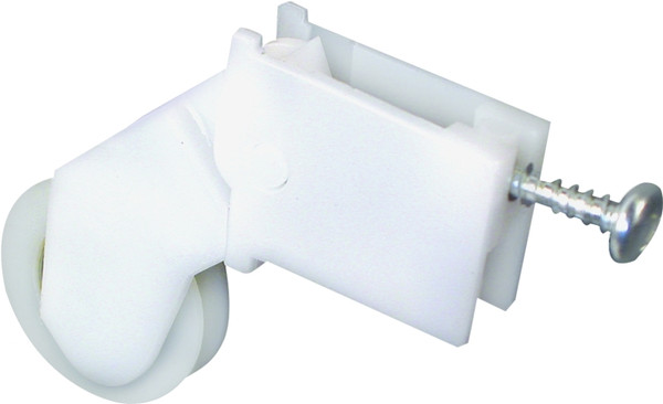 Prime-Line B 645 Roller Assembly, 1 in Dia Roller, 1/4 in W Roller, Nylon, White, 2-Roller [SKU: ORG1585678]