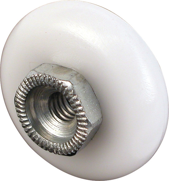 Prime-Line M 6002 Shower Door Roller, Plastic, White, For: 7/8 in Tall, V-Shaped Tracks [SKU: ORG6493746]