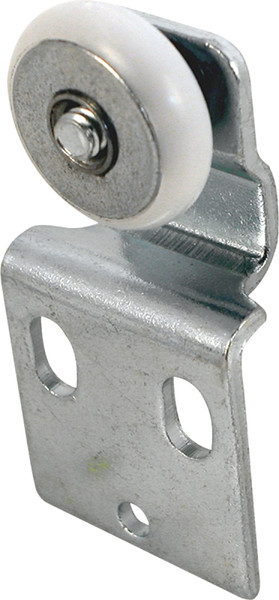 Prime-Line N 6516 Roller Assembly, 3/4 in Dia Roller, 1/4 in W Roller, Steel, Silver, 1-Roller, 60 lb, Side Mounting [SKU: ORG8929366]
