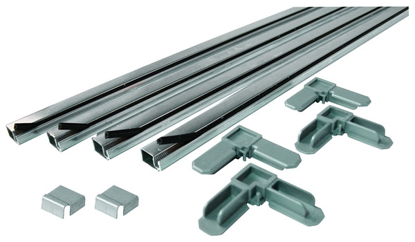 Make-2-Fit PL 7803 Screen Frame Kit, 3 ft L x 3/4 in W Dimensions, Aluminum, Mill, 10-Piece [SKU: ORG8874505]