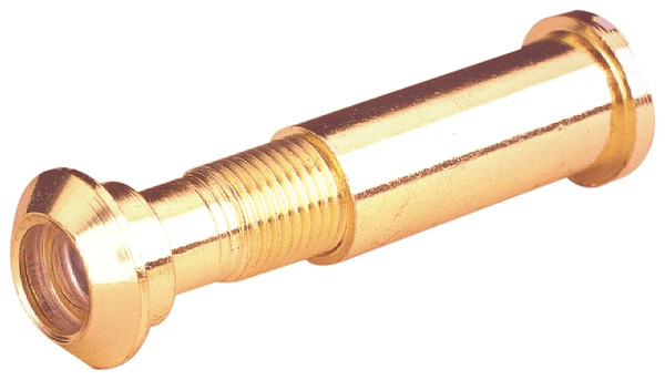 Defender Security U 9895 Door Viewer, 160 deg Viewing, 1-5/16 to 2-1/8 in Thick Door, Brass, Brass [SKU: ORG8518466]