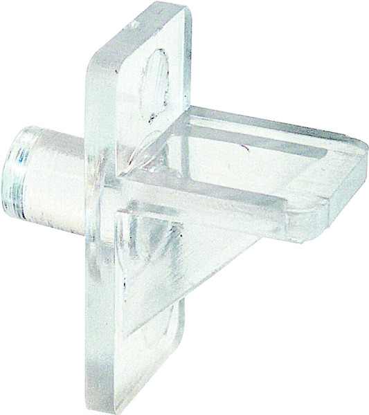 Prime-Line U 10136 Shelf Support Peg 5 lb, Plastic, Clear, Wall Mounting [SKU: ORG3050754]