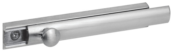 Defender Security U 10306 Slide Bolt, 4 in L Bolt, Brass, Satin Nickel [SKU: ORG7822554]