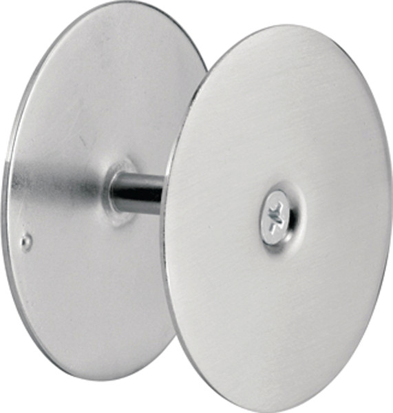 Defender Security U 10446 Hole Cover Plate, Steel, Satin Nickel, For: 1-3/4 in Thick Doors [SKU: ORG3920774]