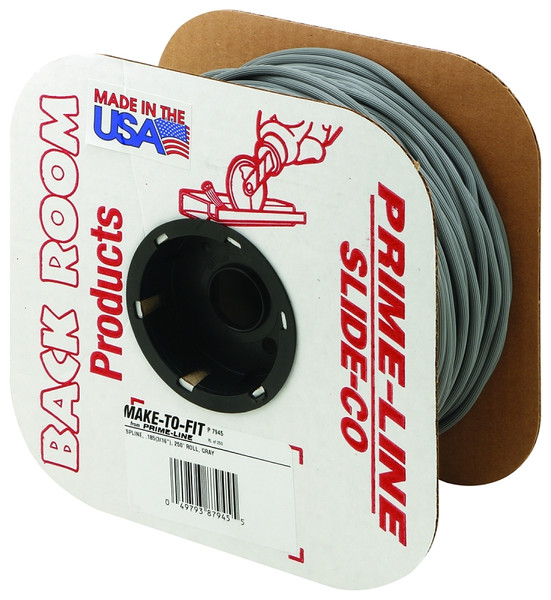 Make-2-Fit P 7945 Screen Retainer Spline, 0.185 in D, 250 ft L, Vinyl, Gray, Round [SKU: ORG6978449]