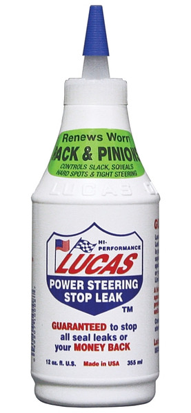 Lucas Oil 10008 Power Steering Fluid Light Red, 12 oz Bottle [SKU: ORG8394041]