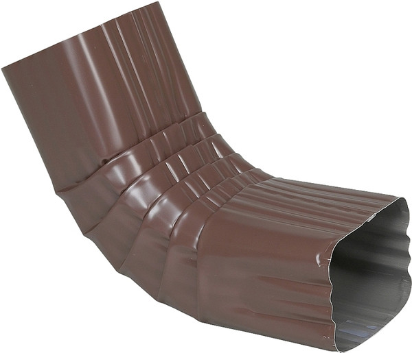 Amerimax 2526419 Gutter Front Elbow, Aluminum, Brown [SKU: ORG3622628]