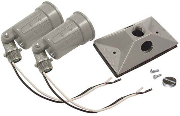 HUBBELL 5621-5 Lamp Holder, 120 V, 75 to 150 W, Gray [SKU: ORG1897651]