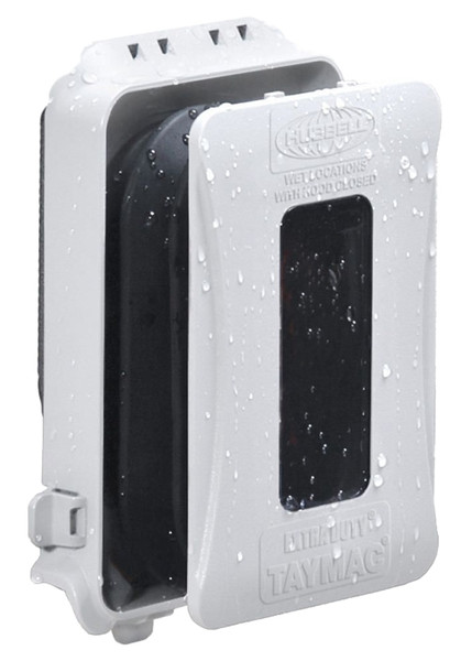 TAYMAC EXTRA DUTY ML500W Electrical Box Cover, 3 in L, 4.04 in W, 1 -Gang, Polycarbonate/Synthetic Neoprene Rubber [SKU: ORG7346984]