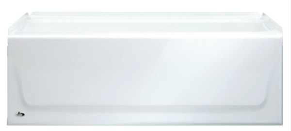 BOOTZ KONA 011-3302-00/2302 Bathtub, 34 gal Capacity, 54 in L, 30 in W, 15-1/4 in H, Alcove Installation, Steel, White [SKU: ORG1079821]