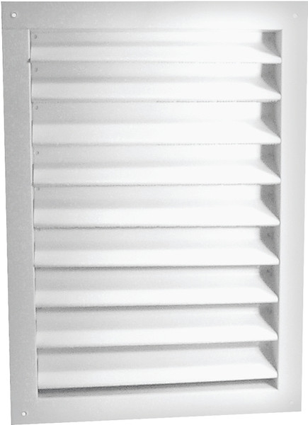 Master Flow DA1824W Dual Louver, 26-3/8 in L, 20-1/2 in W, Aluminum, White [SKU: ORG6247365]