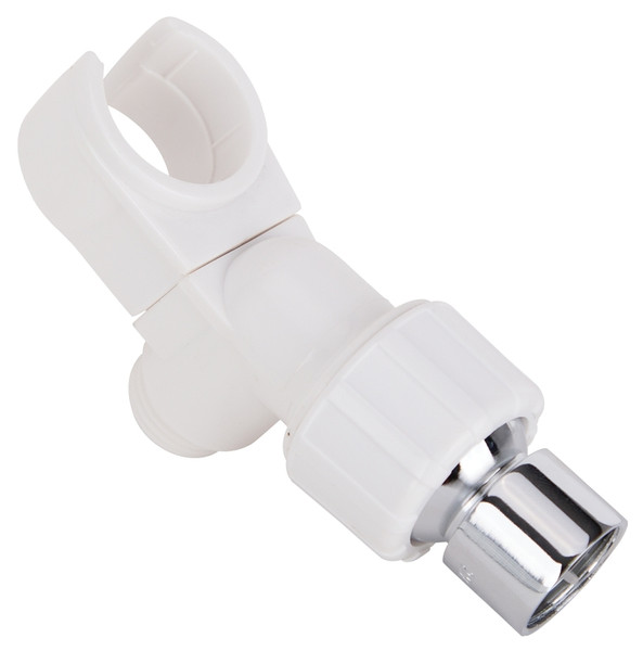 Boston Harbor B1105WH Swivel Ball Joint Shower Bracket, Plastic, White, For: Handheld Shower Head [SKU: ORG6001895]