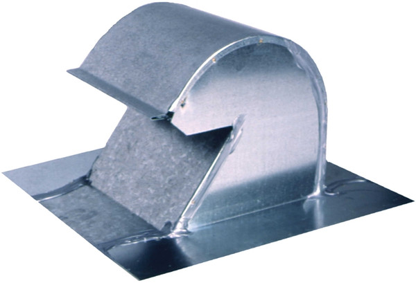 Master Flow GNV10 Gooseneck Vent, 10 in OAL, 10 in OAW, Steel, Mill, Galvanized [SKU: ORG2878791]