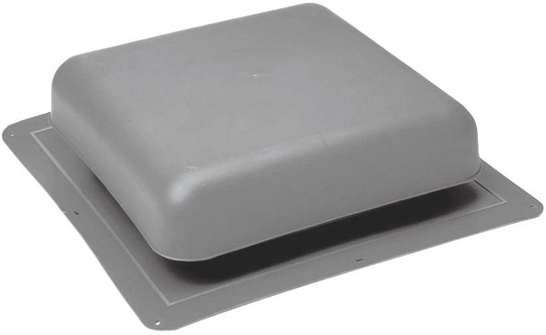 Master Flow RT65G Roof Louver, 18-1/2 in L, 18 in W, Resin, Gray [SKU: ORG6247670]