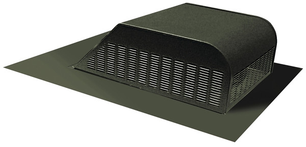 Master Flow SSB960AWW Roof Louver, 18 in L, 20-1/2 in W, Aluminum, Weathered Wood [SKU: ORG6247647]