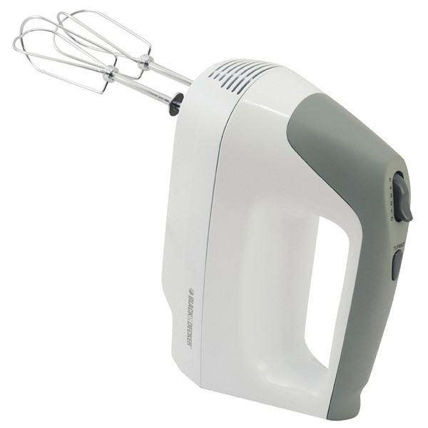 Black+Decker MX1500W Hand Mixer, 120 V, 175 W, 5-Speed, Gray/White [SKU: ORG6208516]