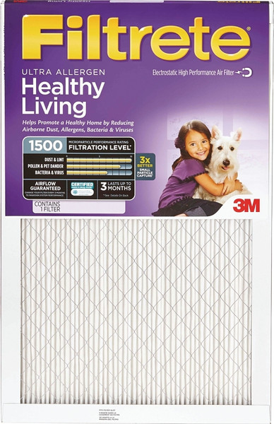 Filtrete 2023DC-6 Electrostatic Air Filter, 24 in L, 14 in W, 11 MERV, Microfiber Filter Media, Cardboard Frame [SKU: ORG7890619]
