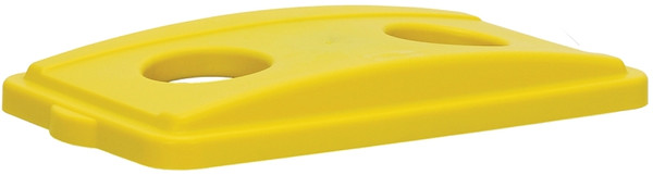 CONTINENTAL COMMERCIAL Wall Hugger 7316YW Receptacle Lid, Plastic, Yellow [SKU: ORG4735734]