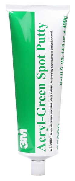 3M COLORmaxx 05096 Acryl Glazing Putty, Green, 14.5 oz Tube [SKU: ORG7371032]