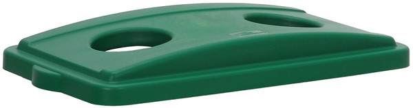 CONTINENTAL COMMERCIAL Wall Hugger 7316GN Receptacle Lid, Plastic, Green [SKU: ORG4735726]