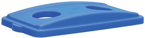CONTINENTAL COMMERCIAL Wall Hugger 7316BL Receptacle Lid, Plastic, Blue [SKU: ORG4735718]