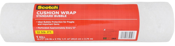 Scotch 7922 Cushion Wrap, 9 ft L, 16 in W, Nylon/Polyethylene, Clear [SKU: ORG7643711]