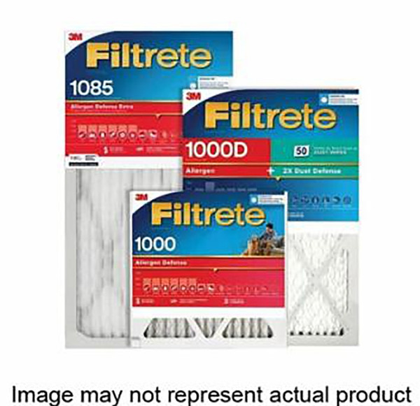 Filtrete AL12-4 Air Filter, 24 in L, 24 in W, 11 MERV, 1000 MPR, Polypropylene Frame [SKU: ORG1614981]