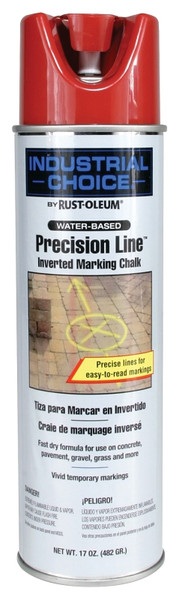 Industrial Choice MC1800 System Precision Line 205235 Inverted Marking Chalk, APWA Red, 17 oz, Aerosol Can [SKU: ORG9935685]
