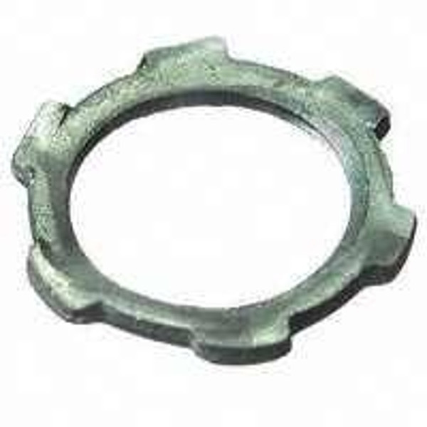 Halex 61905B Conduit Locknut, 1/2 in, Steel, Zinc [SKU: ORG6105324]
