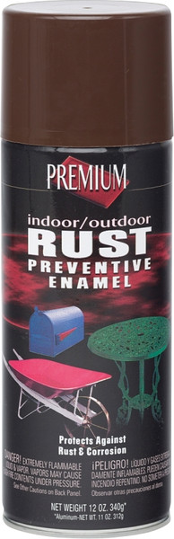 RUST-OLEUM RP1011 Rust-Preventative Spray Paint, Brown, 12 oz, Aerosol Can [SKU: ORG0454678]