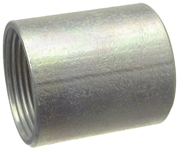 Halex 64010 Rigid Conduit Coupling, 1 in Threaded, 1.52 in OD, Steel, Galvanized [SKU: ORG5870233]