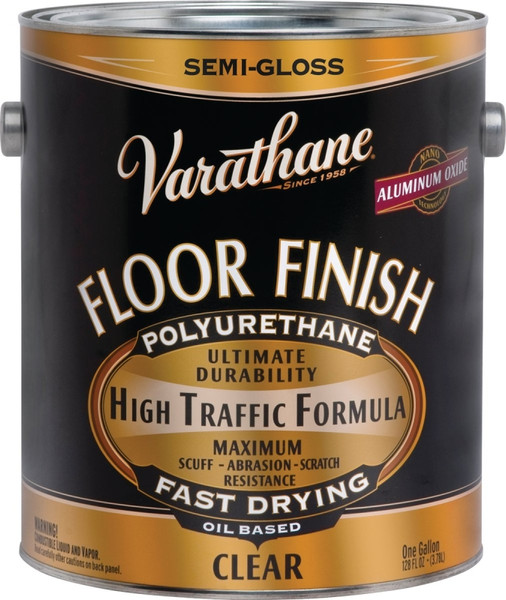 VARATHANE 214551 Premium Floor Finish Paint, Semi-Gloss, Liquid, 1 gal, Can [SKU: ORG0290452]