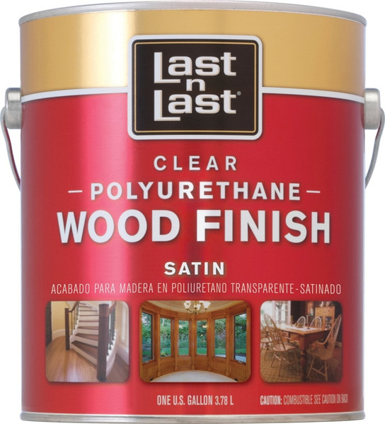 Last n Last 53511 Polyurethane Wood Finish, Liquid, Clear, 1 gal, Can [SKU: ORG1765080]