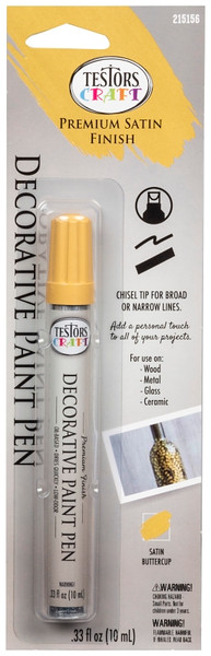 RUST-OLEUM AMERICAN ACCENTS 215156 Decorative Paint Pen, Chisel Tip, Buttercup [SKU: ORG9460635]