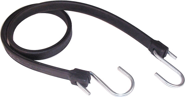KEEPER 06245 Strap, 3/4 in W, 45 in L, EPDM Rubber, Black, S-Hook End [SKU: ORG3689114]