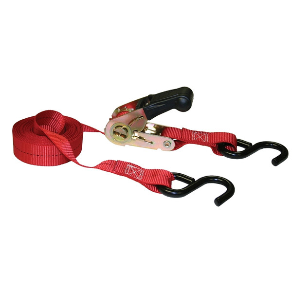 KEEPER 85513 Tie-Down, 1 in W, 13 ft L, Orange, 400 lb, S-Hook End Fitting [SKU: ORG6142400]