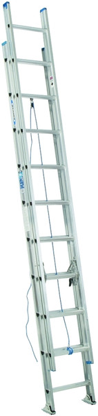 WERNER D1320-2 Extension Ladder, 19 ft H Reach, 250 lb, Aluminum [SKU: ORG6160188]