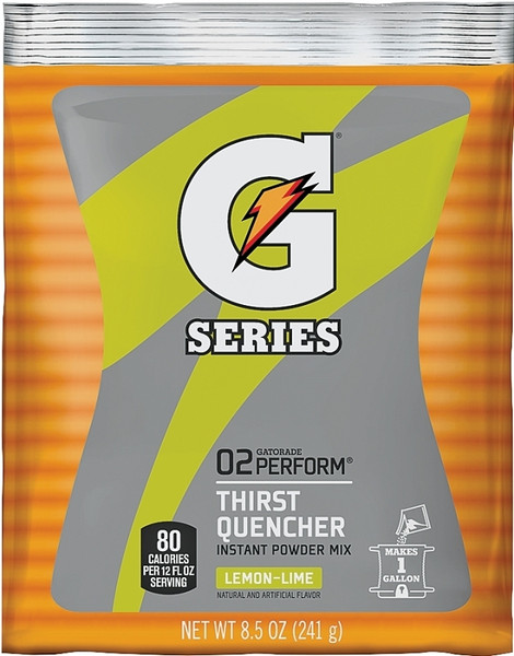 Gatorade 03956 Thirst Quencher Instant Powder Sports Drink Mix, Powder, Lemon-Lime Flavor, 8.5 oz Pack [SKU: ORG6968846]
