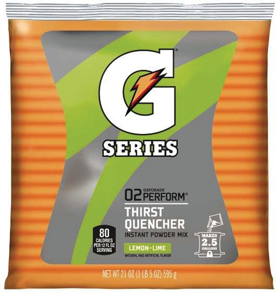Gatorade 03969 Thirst Quencher Instant Powder Sports Drink Mix, Powder, Lemon-Lime Flavor, 21 oz Pack [SKU: ORG6968622]