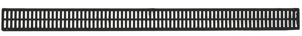 NDS 543 Mini Channel Grate, 3 ft L, 2-3/4 in W, 1/4 x 5/16 in Grate Opening, Polypropylene, Black [SKU: ORG3994571]