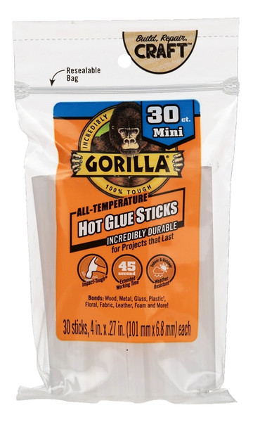 Gorilla 3023003 Glue Stick, Solid, Clear [SKU: ORG5122924]